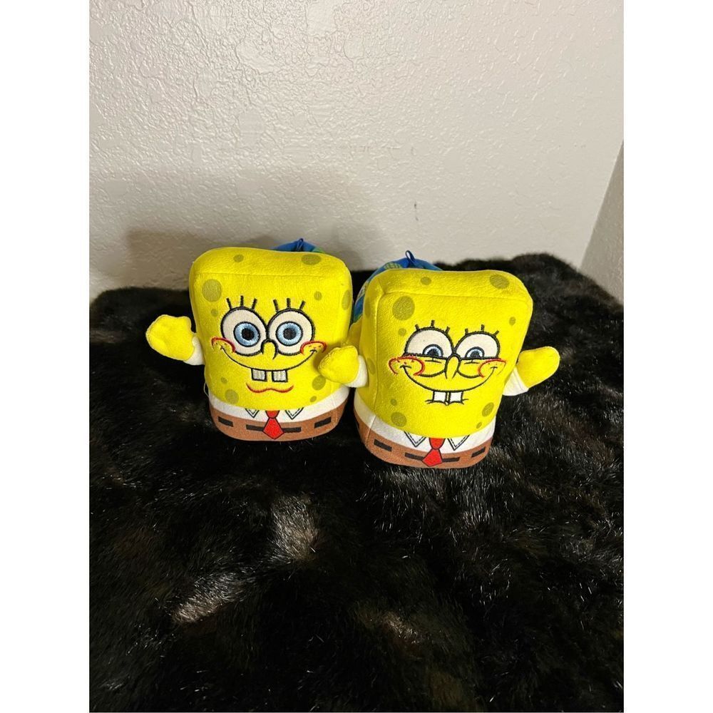 SpongeBob SquarePants Slippers Kids Nickelodeon Plush Nick Jr 13 - 1